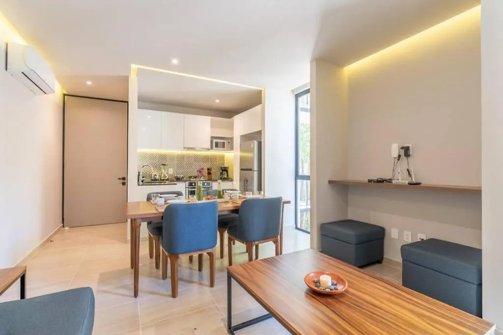 Kaab At The Park*Wifi150 Mbit* A/C,Pool Apartment Playa del Carmen